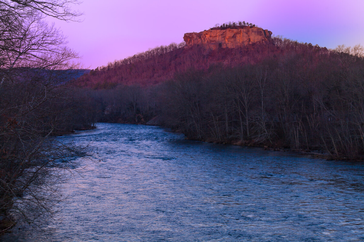 14019-0123. Sunrise on Sugarloaf Mountain, Heber Springs, ArkansasCanon 5D Mk II, 70mm, 1/40 sec, f/8