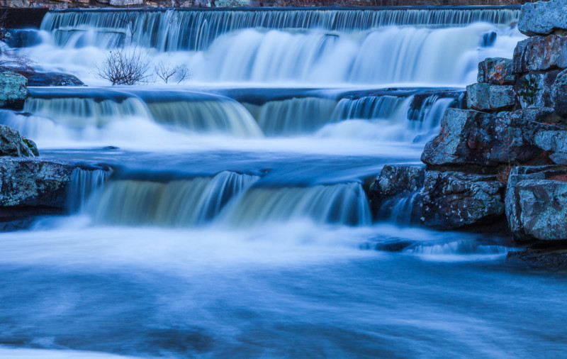 10051. Waterfall at Lake Bailey Dam, Petit Jean State Park, Arkansas