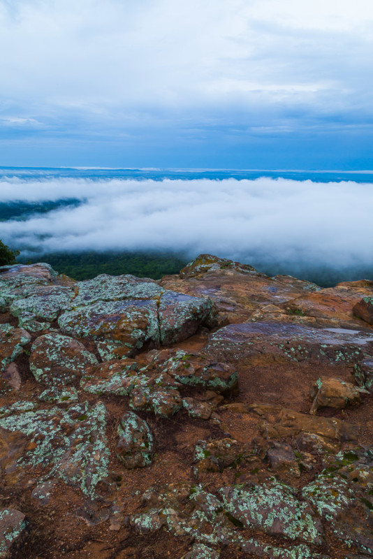 10170. Clouds at sunset, Mt. Nebo State Park, Arkansas