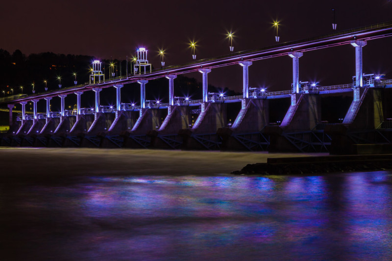 Big Dam Bridge at dawn, Arkansas