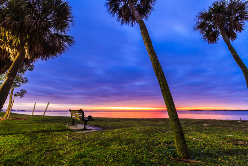 Sunrise over Tampa Bay, Florida