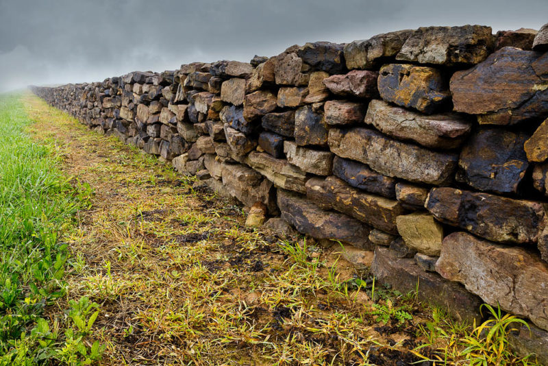 Stone wall Arkansas